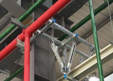 金台该抗震支架的整体式支吊架结构协调性好